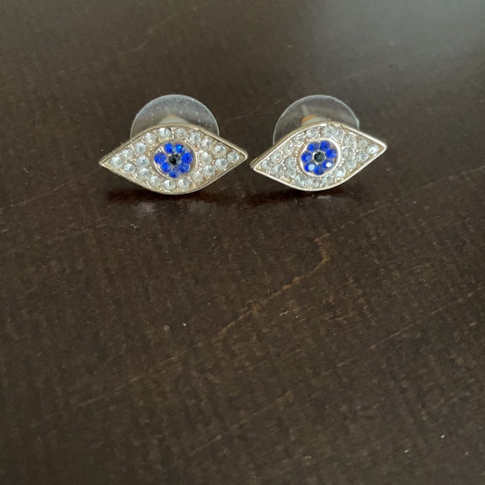 Evil eye earrings